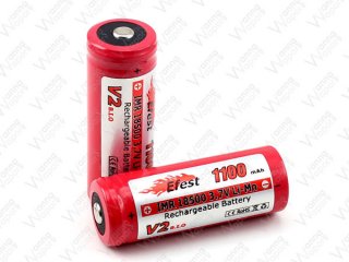 Efest IMR18500/1100mAh 3,7V - V2 Pluspol hoch