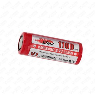 Efest IMR 18490 V1  - 1100mAh 3,7V Pluspol flach