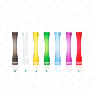 510 Drip Tip Acryl bunt transparent lang