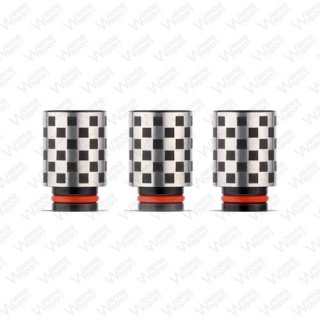 510 Drip Tip Delrin Titan Checkered Flagg