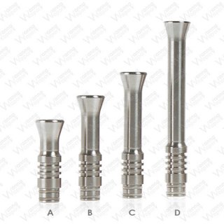 510 Drip Tip Stainless Steel Ribbed