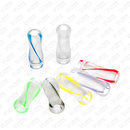 510 Drip Tip Acryl Transparent Ribbon Weiß