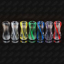 510 Drip Tip Acryl Transparent Ribbon Weiß