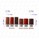 510 Drip Tip Wood "Extra Wide" Red Wood