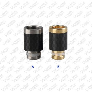 510 Drip Tip Carbon-Edelstahl Schwarz