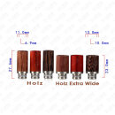 510 Drip Tip Holz rund Hellbraun