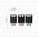 510 Drip Tip Carbon-Edelstahl Galvan A Silber Schwarz