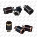 510 Drip Tip Carbon-Edelstahl Galvan D Gunmetal Schwarz