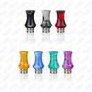 510 Drip Tip Acrylic-StainlessSteel Psycho White