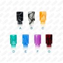 510 Drip Tip Acryl Psycho Ribbed Wide Rot