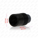 510 Drip Tip Delrin Classic wide bored A Black