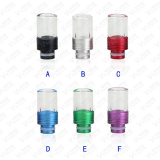 510 Drip Tip Glas Alu Black