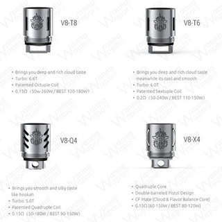 Smok TFV8 Verdampferköpfe 3er-Pack V8-T6