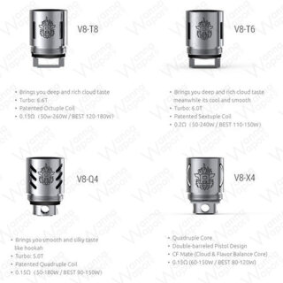Smok TFV8 Verdampferköpfe 3er-Pack V8-T10