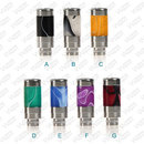 510 Drip Tip Acryl-Stainless Steel Psycho Long Black