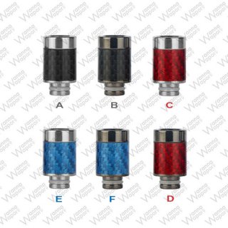 510 Drip Tip Carbon/SS Color A Silver Black