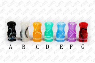 510 Drip Tip Acryl Psycho Kurz Weiß