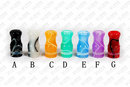 510 Drip Tip Acryl Psycho Short White