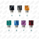 510 Drip Tip Acryl-Edelstahl Psycho Extrashort White