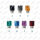 510 Drip Tip Acryl-Edelstahl Psycho Extrashort White