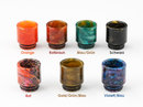 810 Drip Tip Resin Multicolor Rotbraun