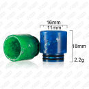810 Drip Tip Resin Metallic Red
