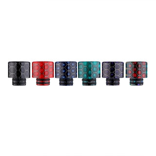 510 Drip Tip Resin Snake Wide Kurz Blue