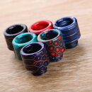 510 Drip Tip Resin Snake Wide Kurz Blue