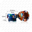 810 Drip Tip Resin Multi-Mosaik kurz