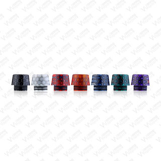 810 Drip Tip Resin Snake Trapezoid Schwarz