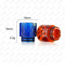 810 Drip Tip Resin Snake Semitrans Black