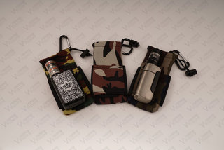 Neopren Karabiner Tasche XL Camouflage Grau 02