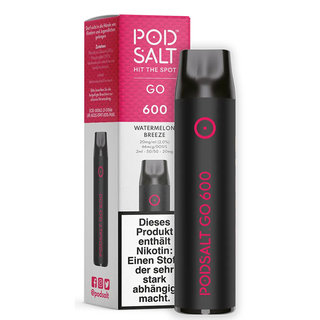 Pod Salt Go 600 Einweg eZigarette 20mg Watermelon Breeze