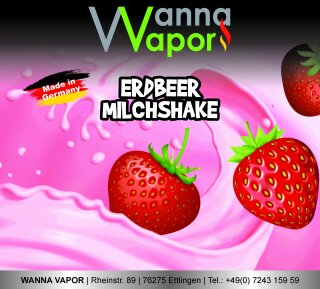 Wanna Vapor Erdbeer Milchshake 40ml/60ml Shake&Vape