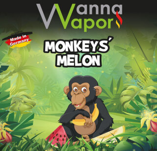 Wanna Vapor Monkeys Melon 10ml  0mg