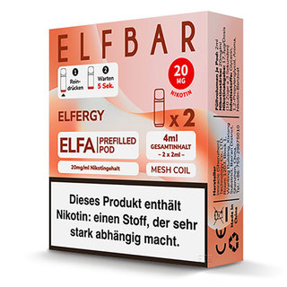 Elfbar ELFA Pod Elfergy 2x2ml 20mg