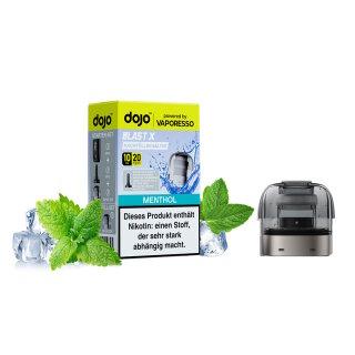 Vaporesso - Dojo Blast X Pod - Nachfüllbehälter Menthol 10ml/20mg
