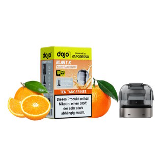 Vaporesso - Dojo Blast X Pod - Nachfüllbehälter Ten Tangerines 10ml/20mg