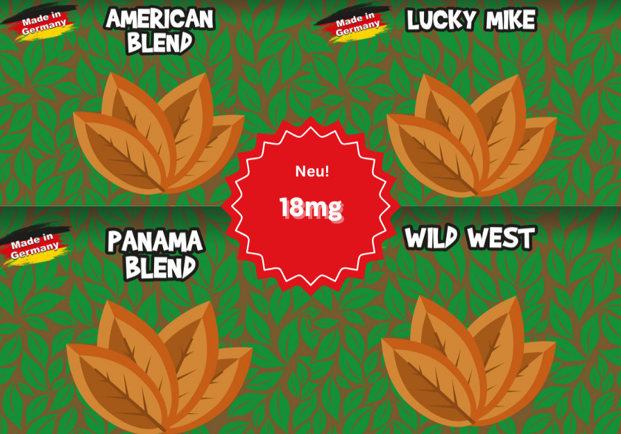 Tabak-Liquide mit 18mg